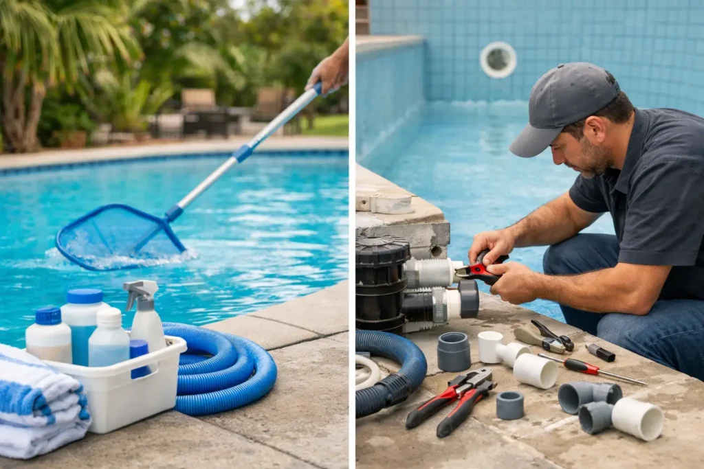Pool Service vs Pool Repair: What You Need